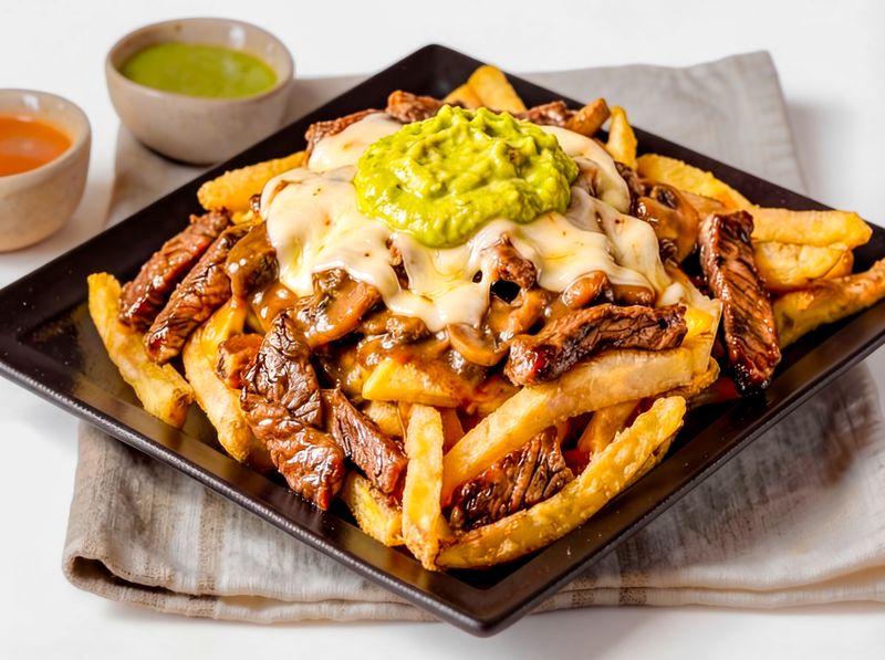 Loaded Fries — crispy side at Dewey's pizza